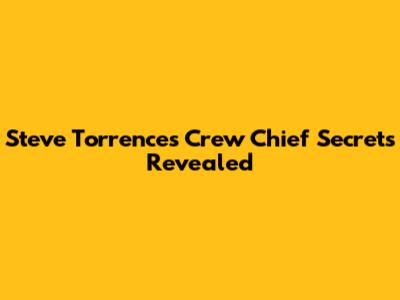 Steve Torrence's Crew Chief Secrets Revealed